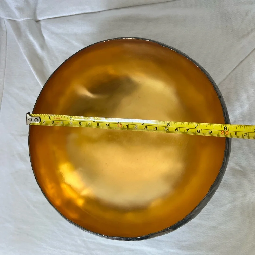 Michael Aram Brass Black & Gold Sona bowl approx  8